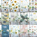 UDK Modern Luxury Vinyl Static Window Sticker Transparent Glass Film Home PVC+PET Material Privacy Protection Decor Embossed