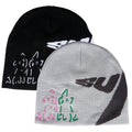 Custom Skully Y2K Knitted Embroider Beanie Cap Jacquard Logo Winter Hat
