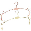 Commercial Close Fitting Clothing Customized Durable Metal Exhibition Lingerie Hangers