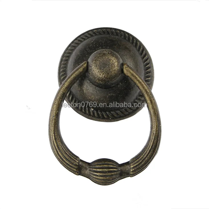 Stock Supply Box Accessories 37 X 53mm Zinc Alloy Large Sized Antique Drawer Pull Handle
