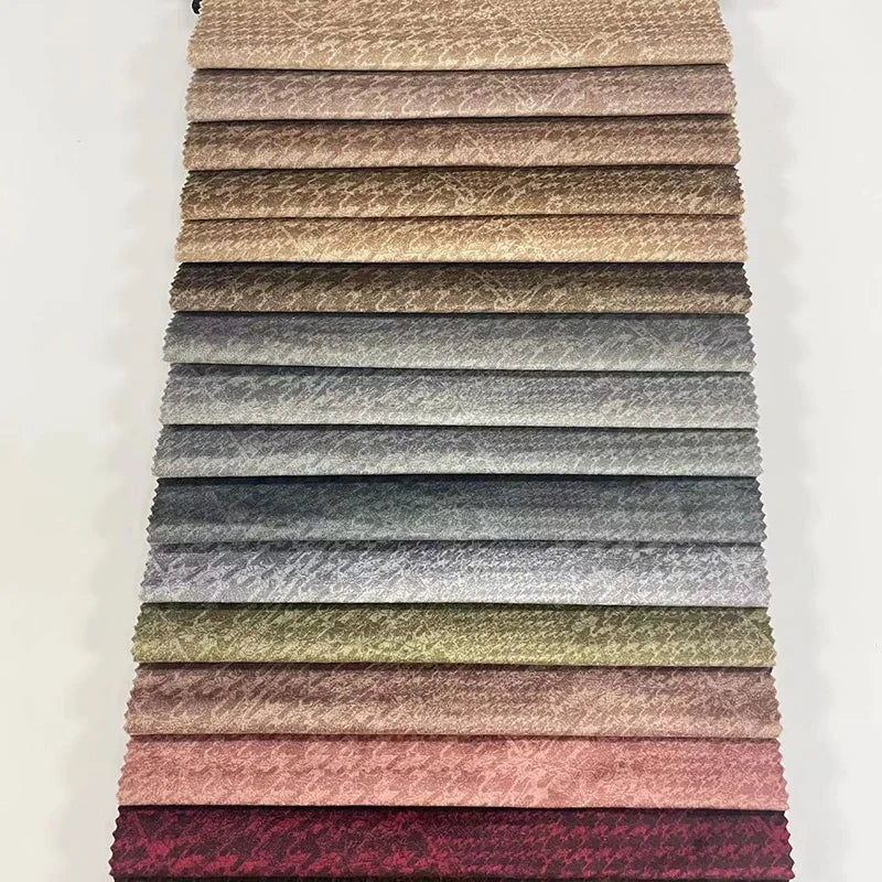 Cost-effective 100% Polyester Weft Knitted Velvet Upholstery Fabric with Dot Pattern for Sofa Home Textile Car Use