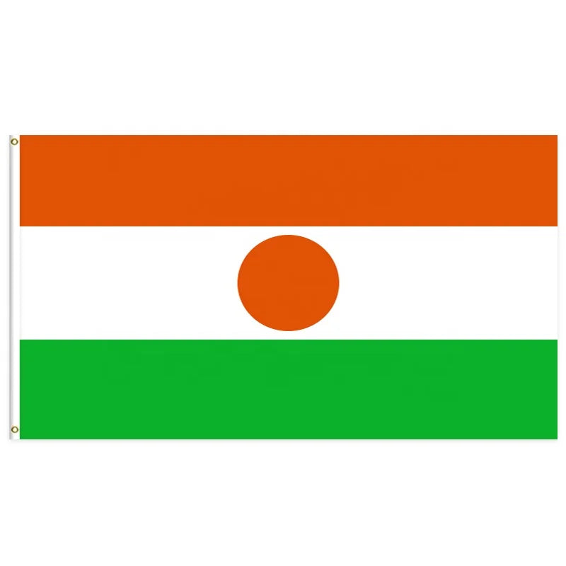 Customize Global Flag Special Offer 3x5ft Jamhuriyar Nijar Flag 100D Polyester Flag with Two Brass Grommets 48Hour Free Proofing
