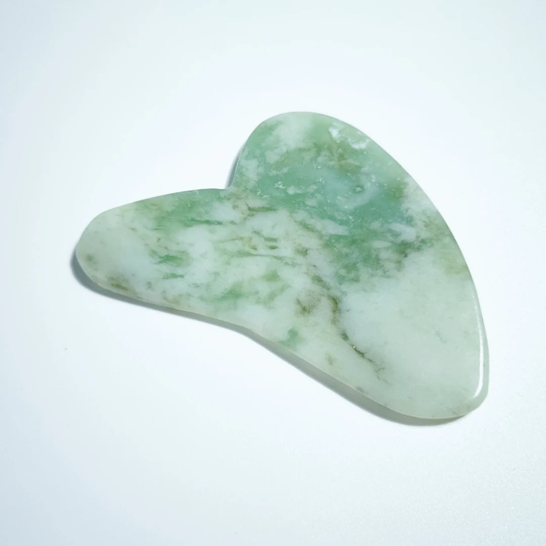 DIY Gem Mass production xiuyan jade guasha stone board custom face gua sha tool for gift raw crystals