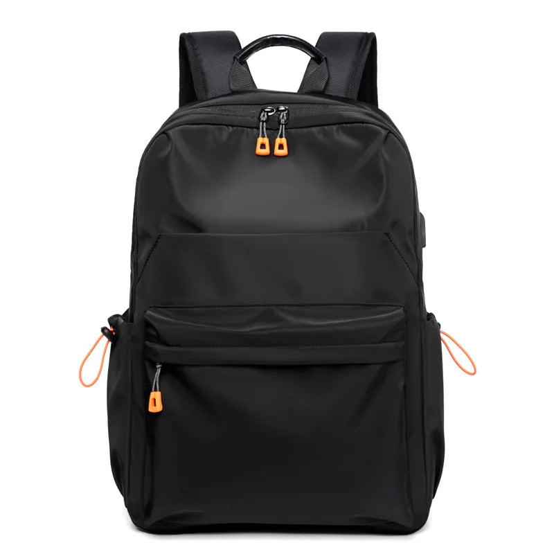 Large Sturdy Carry on Laptop Backpack Water Resistant Nylon Fabric Travel Backpack for Women Men Casual Backpack