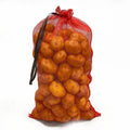 Customized Wholesale PP Leno Mesh Bags with Drawstring for Vegetable Onion Potato Agricultural Use