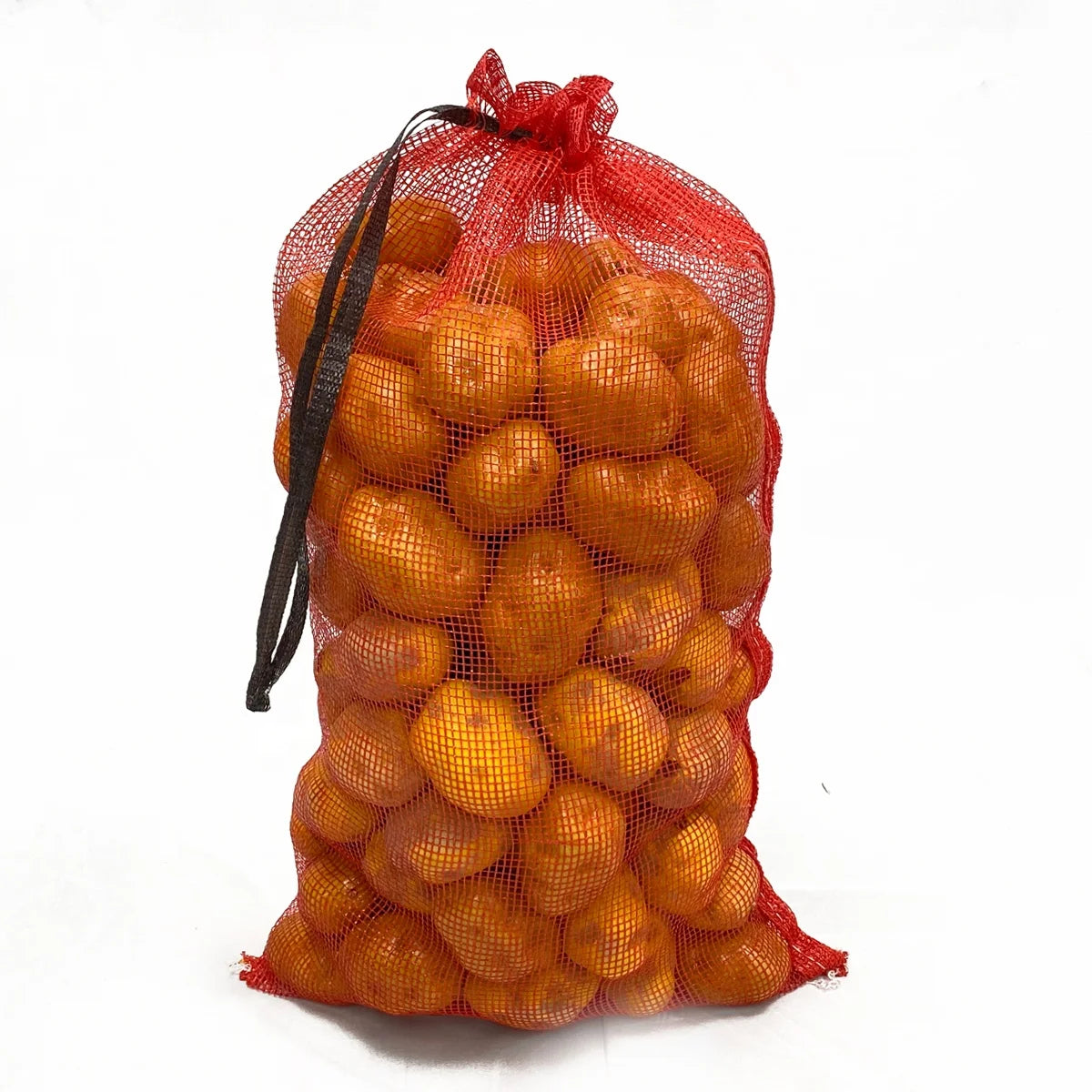 Customized Wholesale PP Leno Mesh Bags with Drawstring for Vegetable Onion Potato Agricultural Use