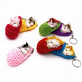 Wholesale Creative Plush Cute Sleeping Cats Plush Key Chains Pendant Promotional Gift
