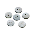 Black Natural Shells Button Suit for Sweater Skirt Cardigan Windbreaker Jacket Sewing Garment Flat Round 2-Holes Buttons