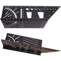 Aluminum 45+90 Degree Multifunctional Scribe Industrial/DIY Woodworking Angle Ruler with Multi-Hole Customizable OEM/ODM Support