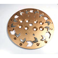 10" Diamond Grinding Tools Diamond Grinding Plate Wheel 10 Inch 250 mm PCD  Disc for Coating Removal Blastrac Diamag
