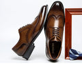 Brook Gentleman Carved Men's Lightweight Non-slip Dress Shoes Wear Resistant Breathable Deodorant for Business & Wedding Oxfords