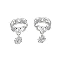 New Designer 925 Sterling Silver Cross Earrings Set CZ Flower Sun Dangle Hoops for Women Trendy Fine Jewelry Wholesale
