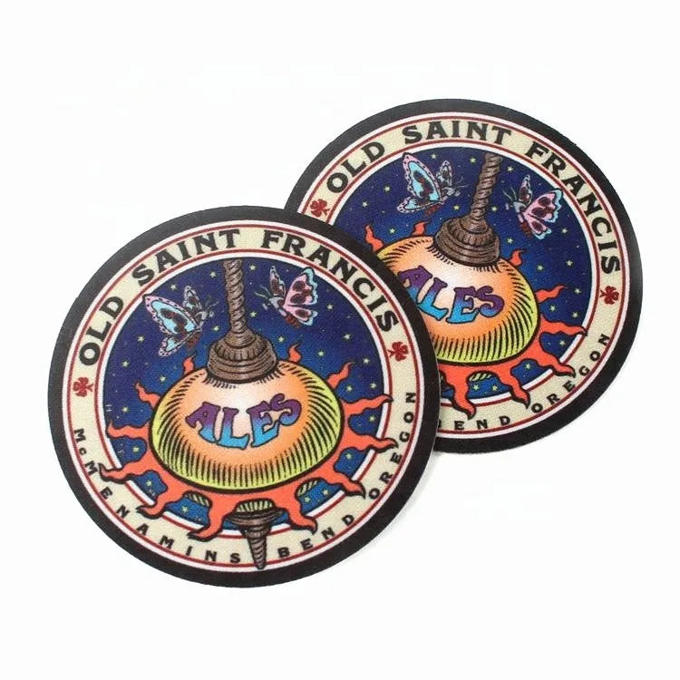 Garment Patches With Iron on Backing Laser Cut Custom Colorful Logo Sublimation Transfer Printing Eco-friendly
