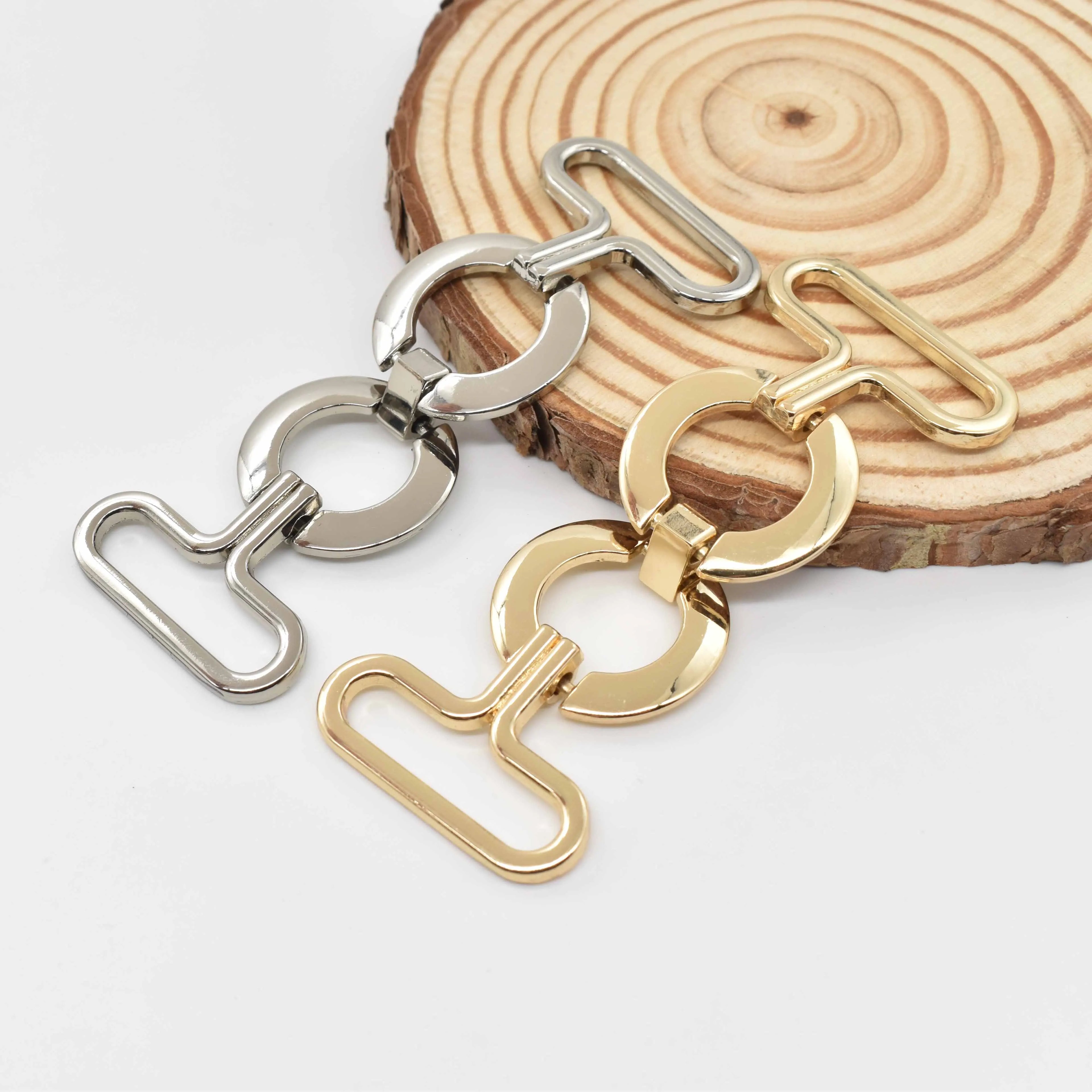 LT-1 Fashion Zinc Alloy Custom Front Closure Buckle Beachwear Strap Connector Buckle Accessories for Swimwear