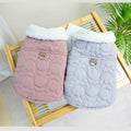 Stocked Warm Fleece Winter Pet Clothes Dog Coats Button up