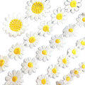 DIY Kids Clothing Sewing Hats Shoes Fabric Embroidery Sunflower Water Soluble White Yellow Polyester Milk Silk Trim Lace