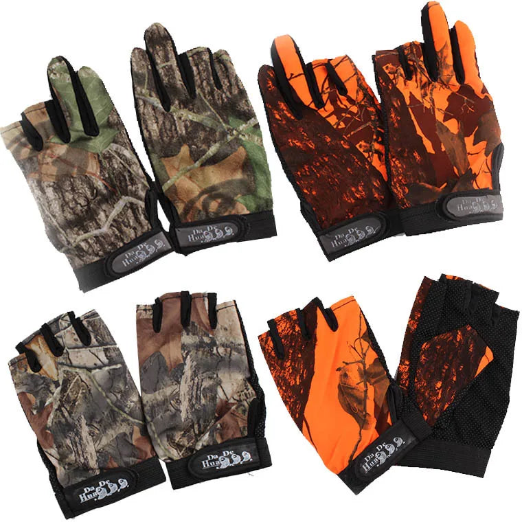 GL2301 Sports Fishing Half Finger Tactical Gloves Men Camouflage Color Gloves