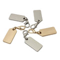 Nolvo World 3 Colors 64*18mm Custom logo Metal Name Plates Tag Labels for Bag and Purses