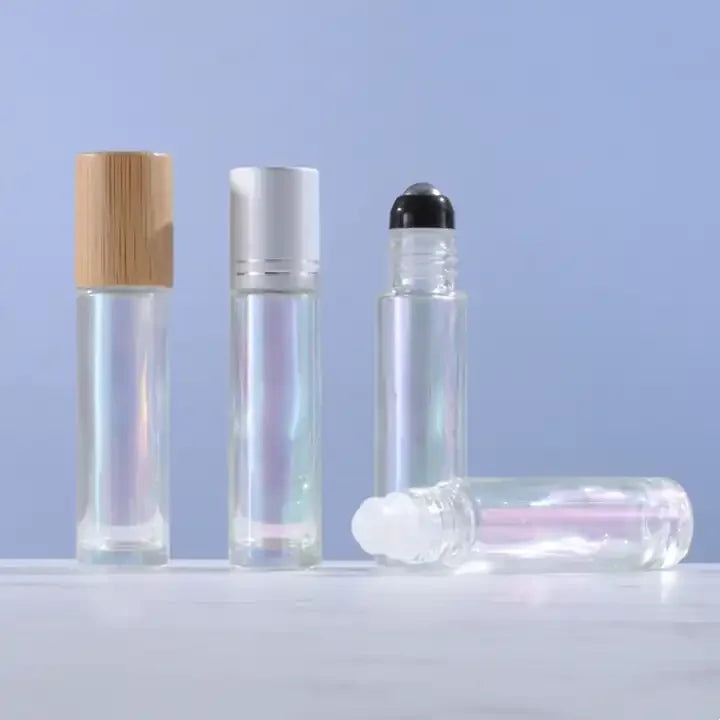 Free Samples New 10 ML Hot Sale Skincare Essential Oil Empty clear Glass Perfume Bottle Roll on Packaging