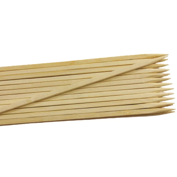5x5x220mm Square Bamboo Skewer for Cotton Candy and BBQ Grill Heat Resistant Natural Bamboo Color Easily Cleaned Non-Stick MegaBDM
