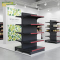 Heavy Duty Steel Supermarket Rack Gondola Shelving ISO Certified 120-160KG Capacity Epoxy Powder Coated Freestanding