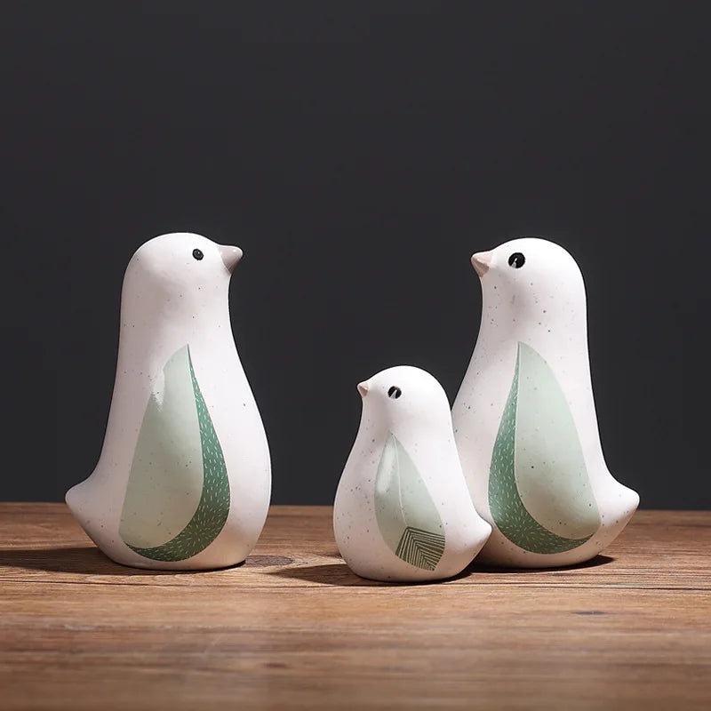 Wholesale LIVEFUN Nordic Creative Ceramic Bird Ornaments Art Deco Design Multi-Functional Christmas Home Living Room Decorations