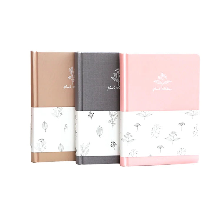 Eco-Friendly A5/A6 Hardcover Notebook Linen Fabric Leather Printed Silk Bookmark Dotted Journals Loose-Leaf Cloth Case Notebooks