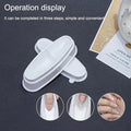 Multi-Colour Nail Glitter Dipping Powder Tray Box  Nail Art Recyclable Tool with Dust Collector Container Holder