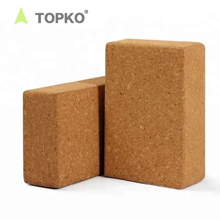 TOPKO Custom logo Eco Friendly Yoga Brick Natural Cork Yoga Block MegaBDM