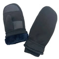 Sample Support Cheap Ski Mittens Waterproof Shearling Fur Warm Winter Snowmobile Gloves with Polyester Leather Palm Snowboarding