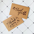 Hot Sale Brown Kraft Paper Printed Business Thank You Note Cards With Envelope