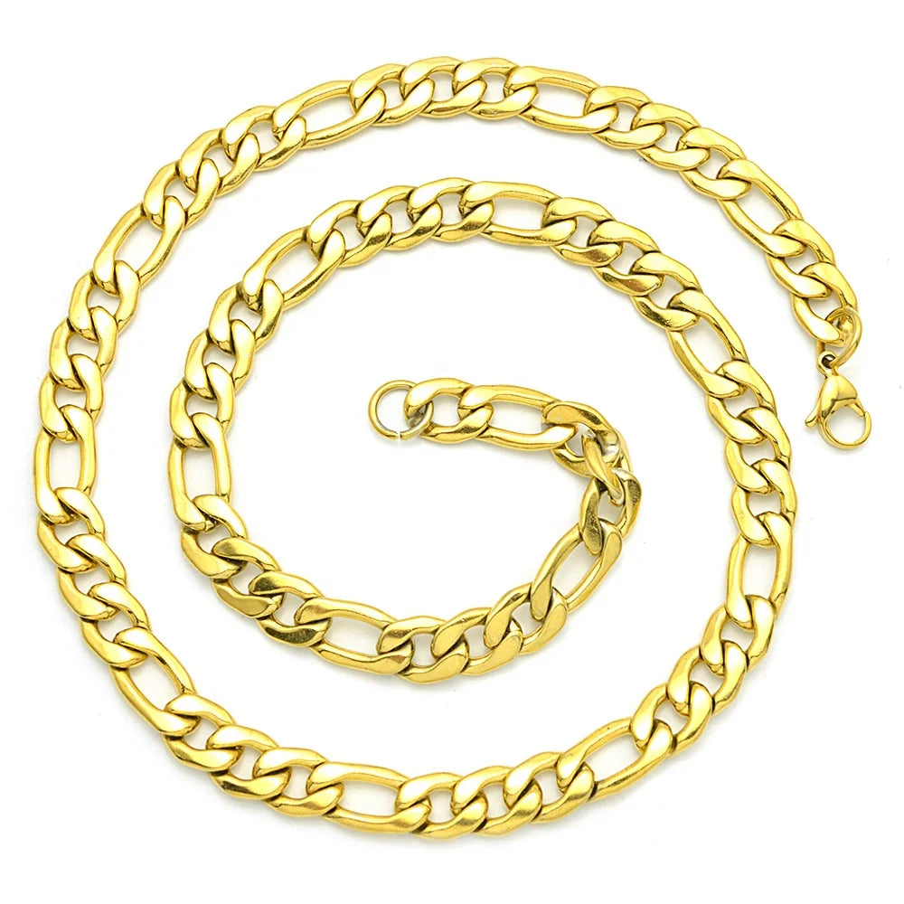 2020 Super High Fashion 14K Gold Plated Iced Miami Hip Hop 8Mm Women Stainless Steel Cuban Link Chain Necklace Trendy Butterfly