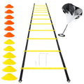 ZHOYA SPORT Wholesale 6M Team Sport Fitness Exercises Soccer Football Speed Training Agility Ladder Cones Set PP Material