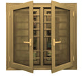 French Style Aluminum Glass Casement Window Frame Modern Design for Home Windows With Screen MegaBDM