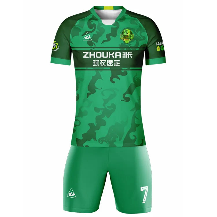 Wholesale Custom Top Quality Team Soccer Wear Sublimation Classic Retro Soccer Jersey Men's Football Jersey Uniform Set