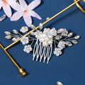 Miallo Handmade Headpiece Rhinestone Pearl Acrylic Flower Bridal Hair Comb Wholesale Wedding Hair  Accessories