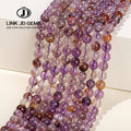 Natural Purple Ghost Quartz Amethyst Loose Beads 6-12mm DIY Accessory Gemstone Semi-Precious Stones for Bracelet Making