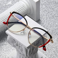 95966 Women's Fashion Blue Light Glasses Cat Eye Luxury Brand Designer Eyewear Ladies Flexible Optical Eyeglasses Frame