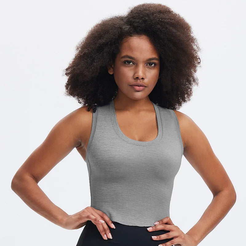 SHINBENE Athletic Racerback Sports Tank Tops Compression Sleeveless Vest Workout Tank Tops for Women