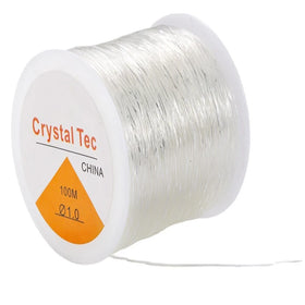 Factory Sale 100Meter Crystal Clear Transparent Stretch Elastic Thread for Bracelets and Garments