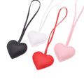 Wholesale 2025 High Custom logo Heart Keychain PU Sublimation Blank Leather Keychain Simple Bag Pendant Car Keychain