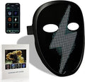 2024 New Led Mask with Rechargeable App Wireless Controlled Shining Mask LED Lighted Face Transforming Mask