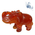 Huiying Hot sale Chinese arts and crafts carnelian elephant statue for home decor source manufacturer base price supply gifts