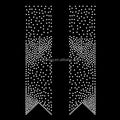 Free Shipping Sparkle Hot Fix  Rhinestone Cheer Bow Strip Iron on  Rhinestones Transfer Design Motif for Bow Use in V Cutting