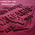 Wholesale High Quality 100% Cotton Knitted Oversized Plus Size Men's T-shirts Custom 3D Embossed Print Logo Breathable