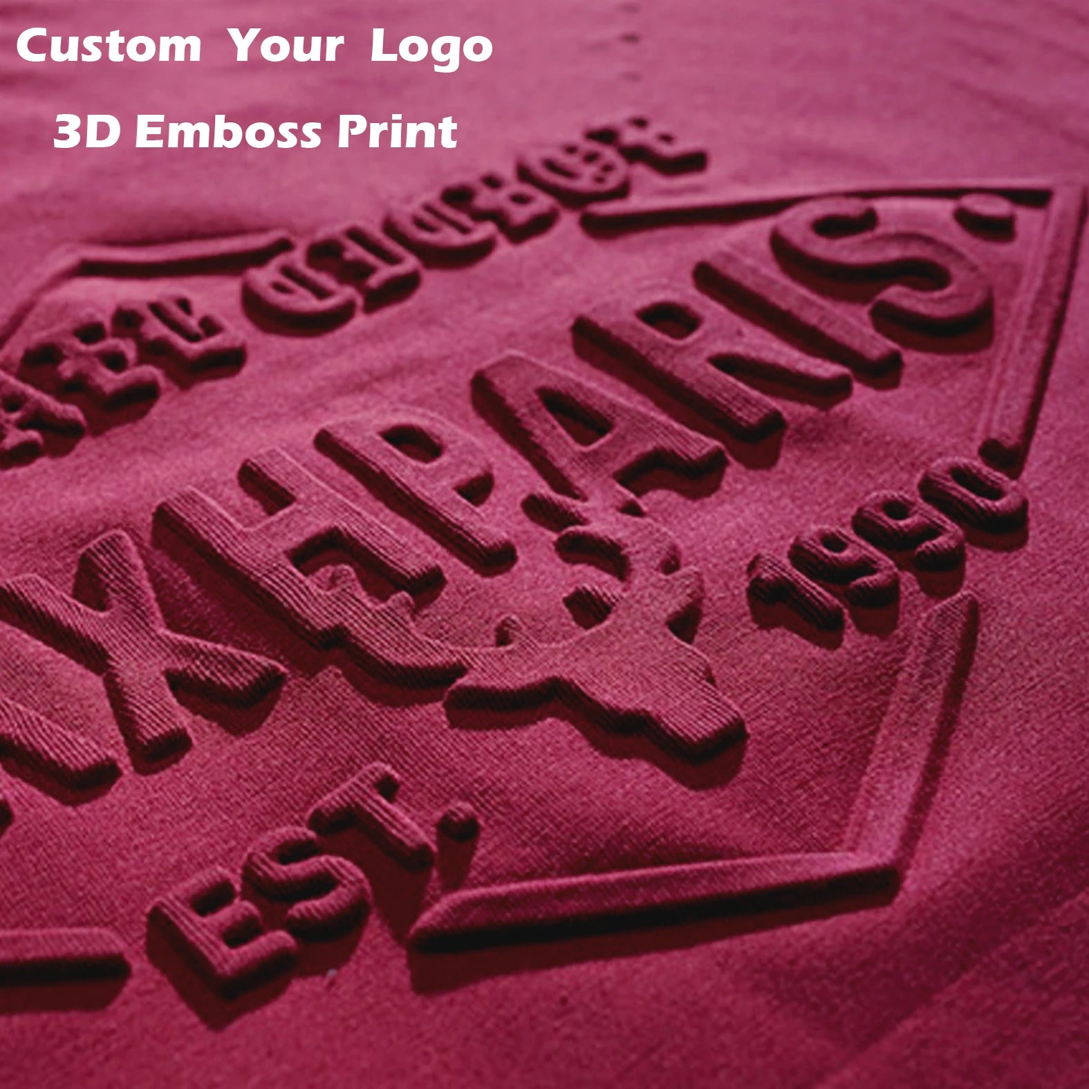 Wholesale High Quality 100% Cotton Knitted Oversized Plus Size Men's T-shirts Custom 3D Embossed Print Logo Breathable