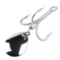 Spinpoler Fishing Spoons Silver Gold with #10 #6 #4 #2 Strong Treble Hook 1 Pieces for Bass Perch Catfish Predator Fishing