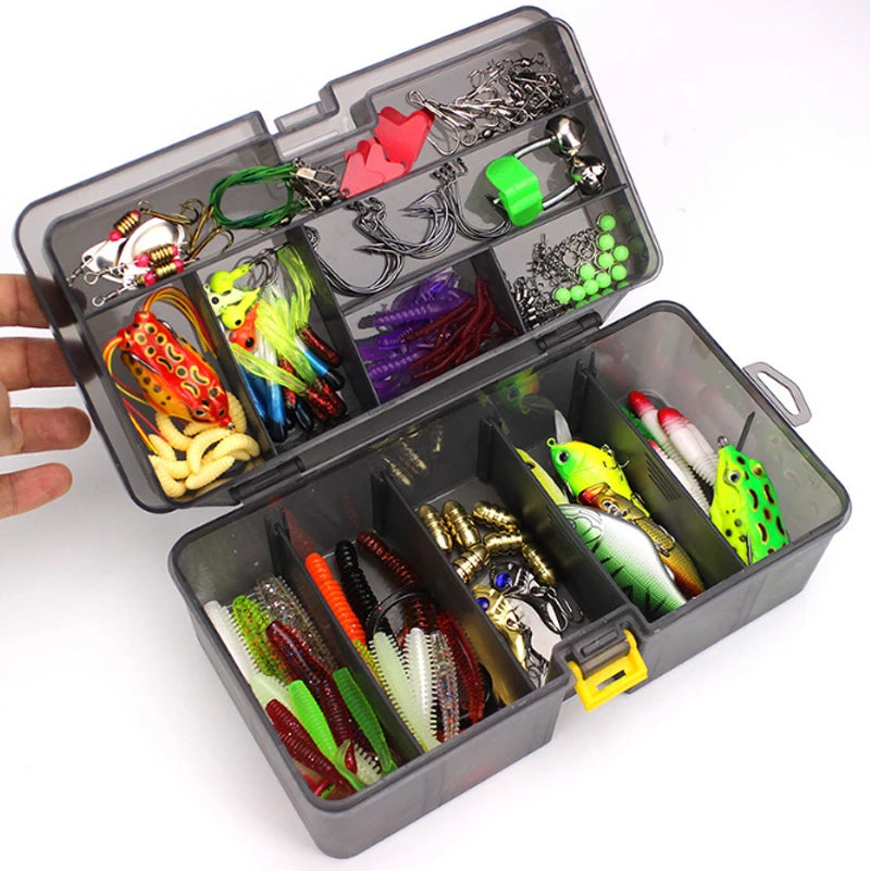 All Kinds of Lures Fishing Hook Accessories Set Tackle Box Fishing Lures Fishing Tackle Kit Set
