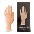 Professional Manicure Tool Nail Art Training Practice Nail Hand Silicone Flexible Bendable Practice Hand for Acrylic Nails