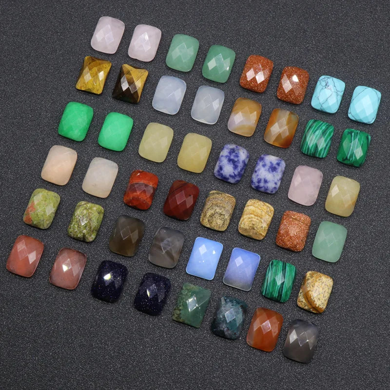 HZ Wholesale Blue chalcedony cabochons crystal gemstone blue agate jade jasper cabochons rings